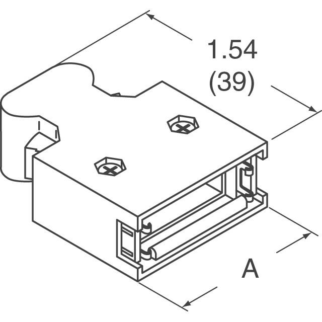 10320-52F0-008 3M  Capots de connecteurs D-Sub en forme de D